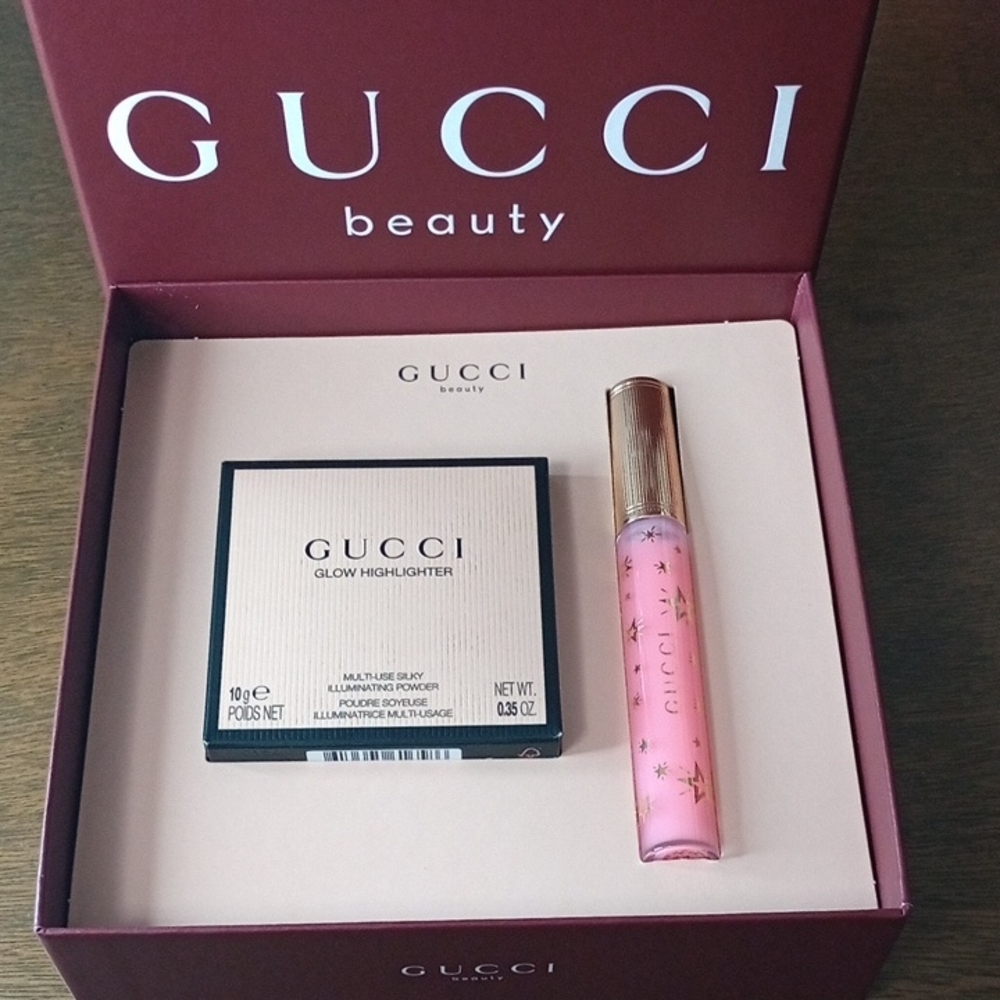 Gucci Beauty Highlighter and Gloss Set - Pink
